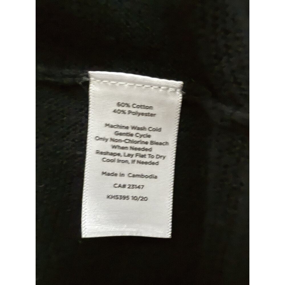 T By Talbots Open Weave Mesh Black And White Card… - image 8